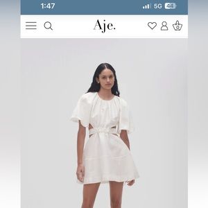 AJE Mimosa Cutout Mini Dress